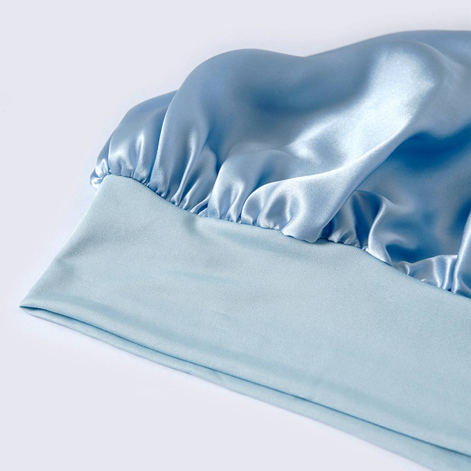 Schlafmütze, Nachtmütze aus seide Blue