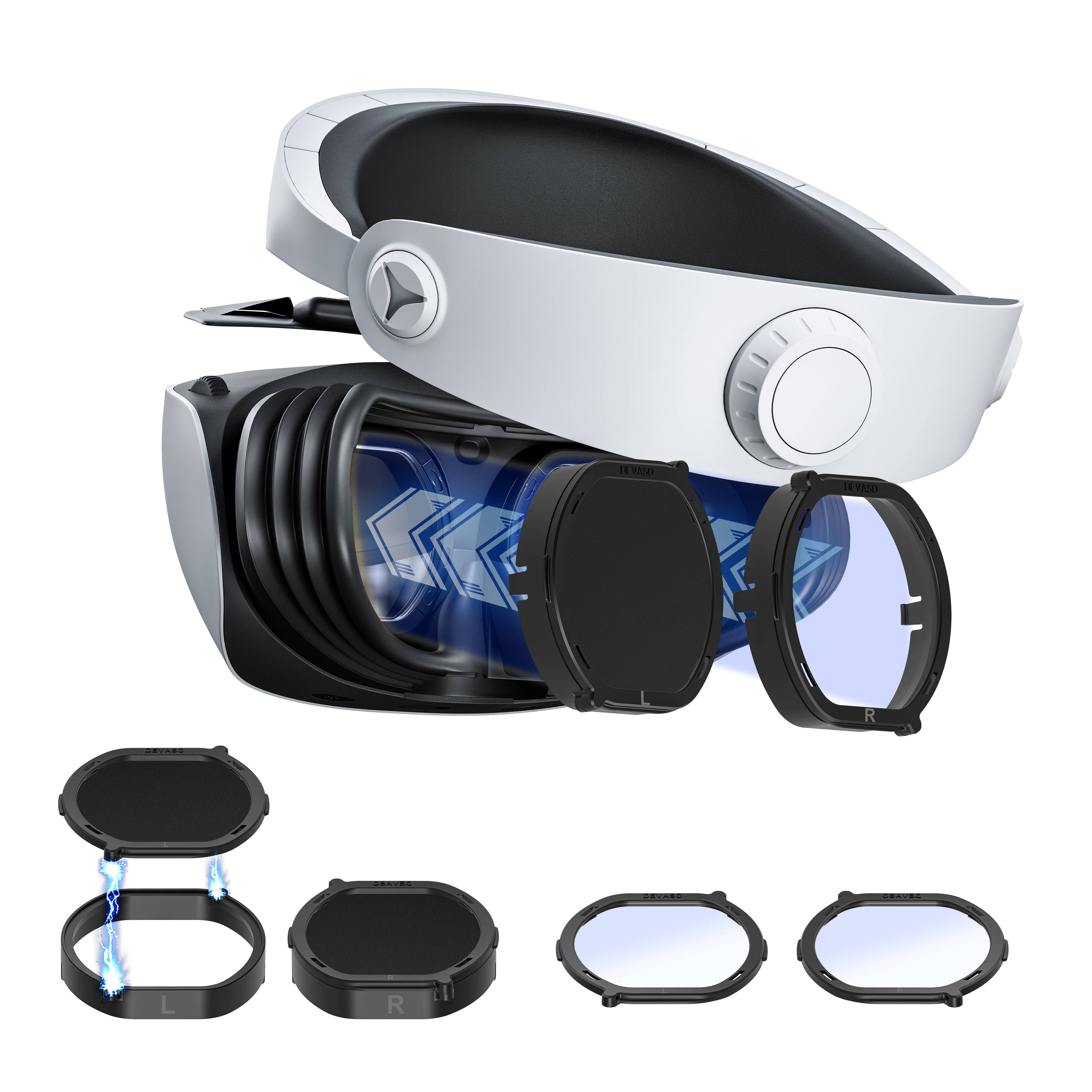 DEVASO Kratzfreie Schutzringhülle für PS VR2 Headset