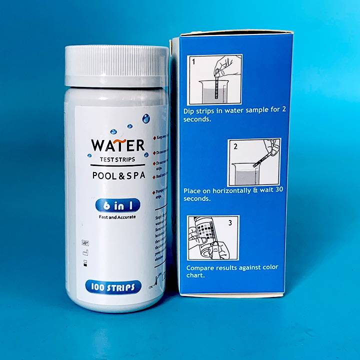 Teststreifen für die Poolwasserqualität - 100 Stück