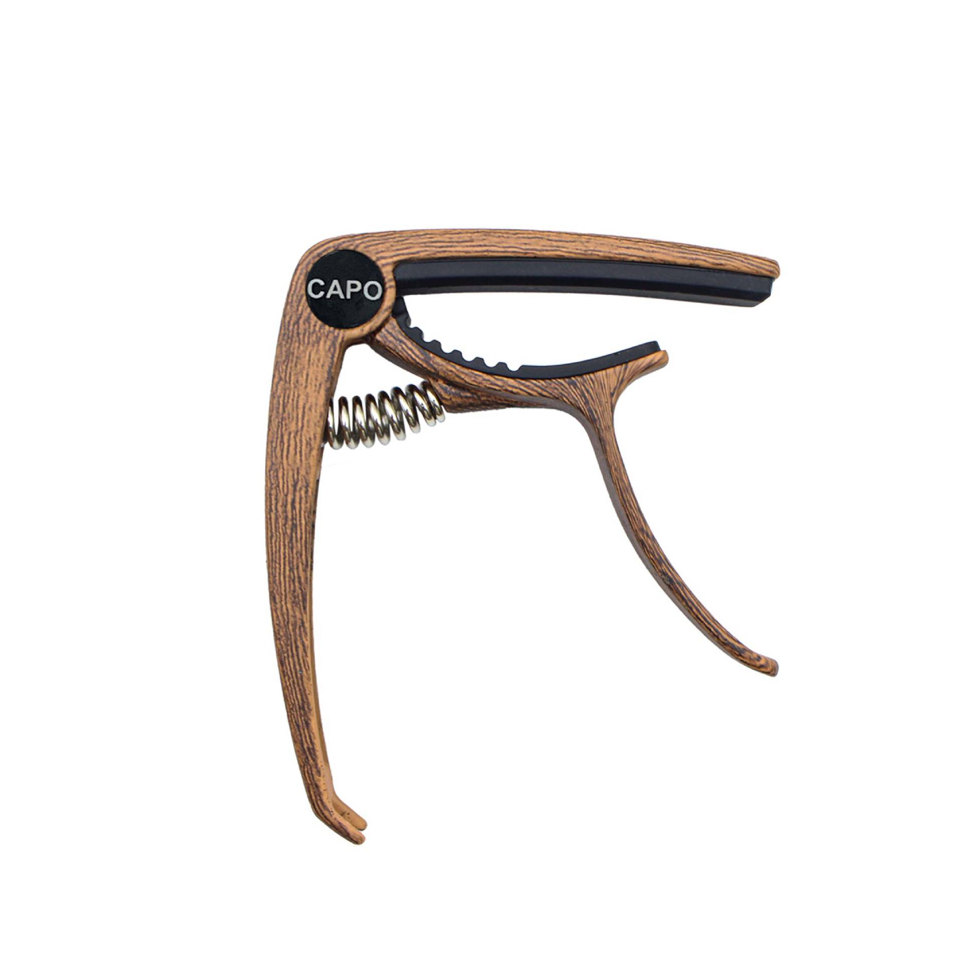 Gitarren-Kapodaster aus Zinklegierung für Akustikgitarren Dark wood color