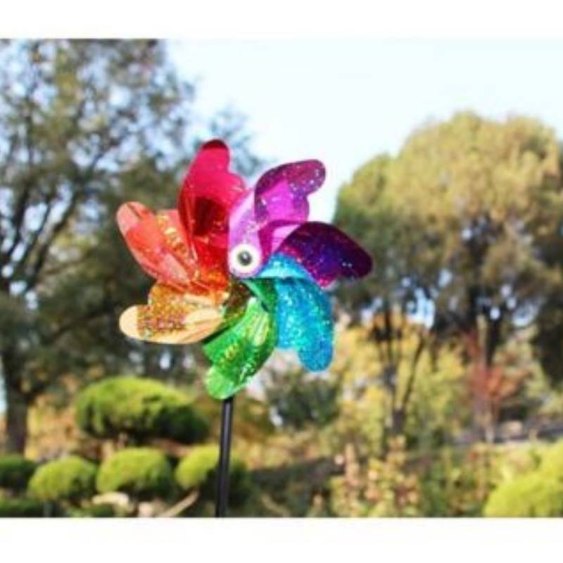 Reflektierende Windräder / Windspiel / Vogelscheuche 2er-Pack MultiColor