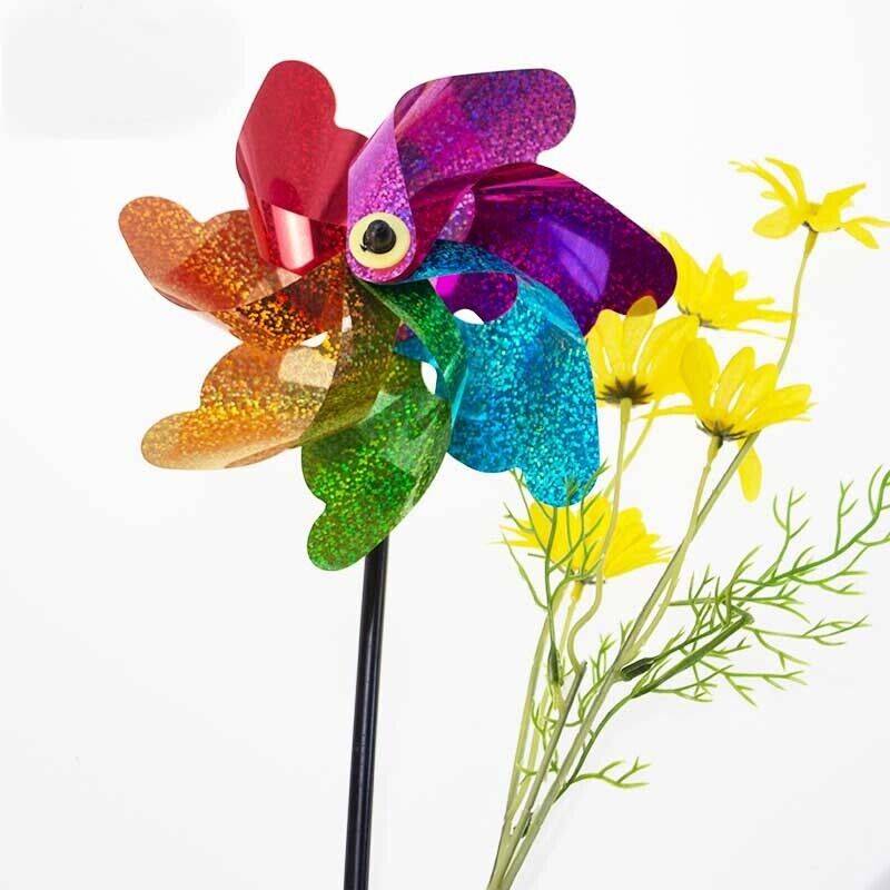 Reflektierende Windräder / Windspiel / Vogelscheuche 2er-Pack MultiColor
