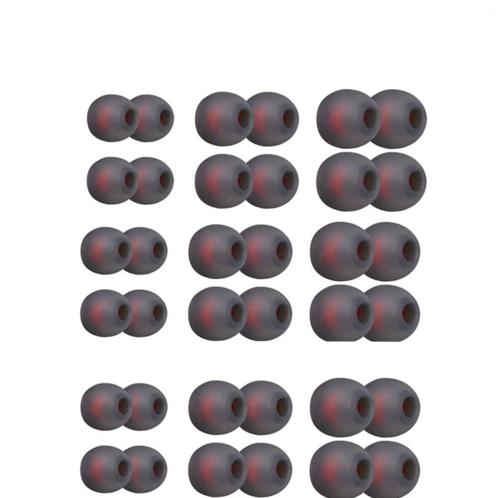 Silikon-Ohrpolster für 4,5–6 mm In-Ear-Kopfhörer, 3 Größen, 18 Paar Grey