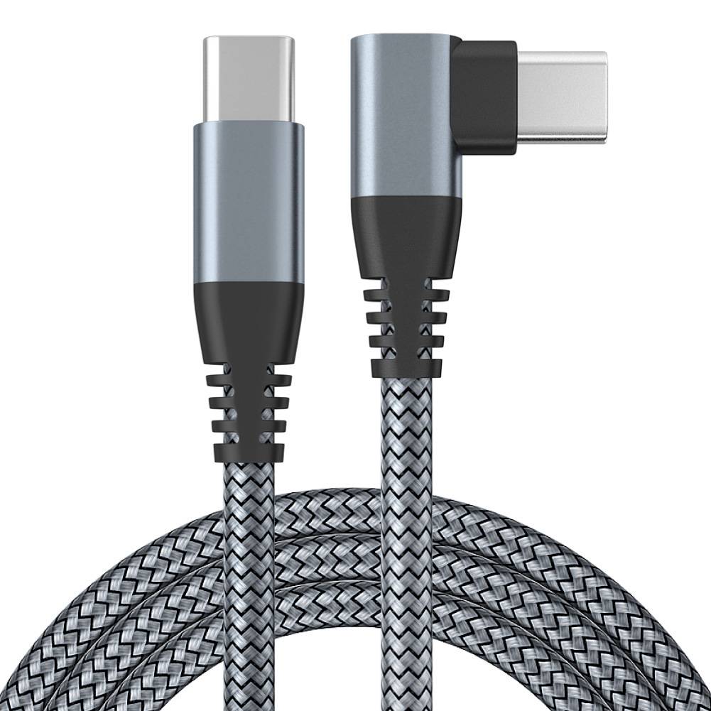 USB-C-Ladegerät mit Winkelstecker 60 W Schnellladung Grey 3 m