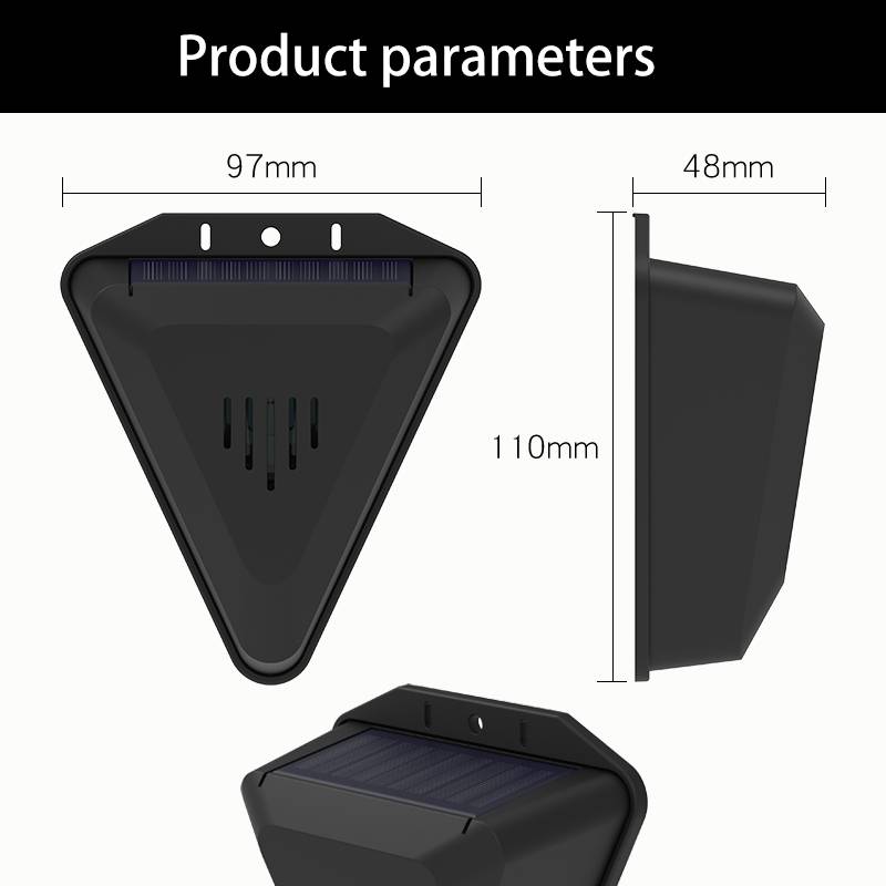 Solarbetriebener Abwehrstoff, Wildtierabwehrstoff, Vogelabwehrstoff, Ultraschallabwehrstoff