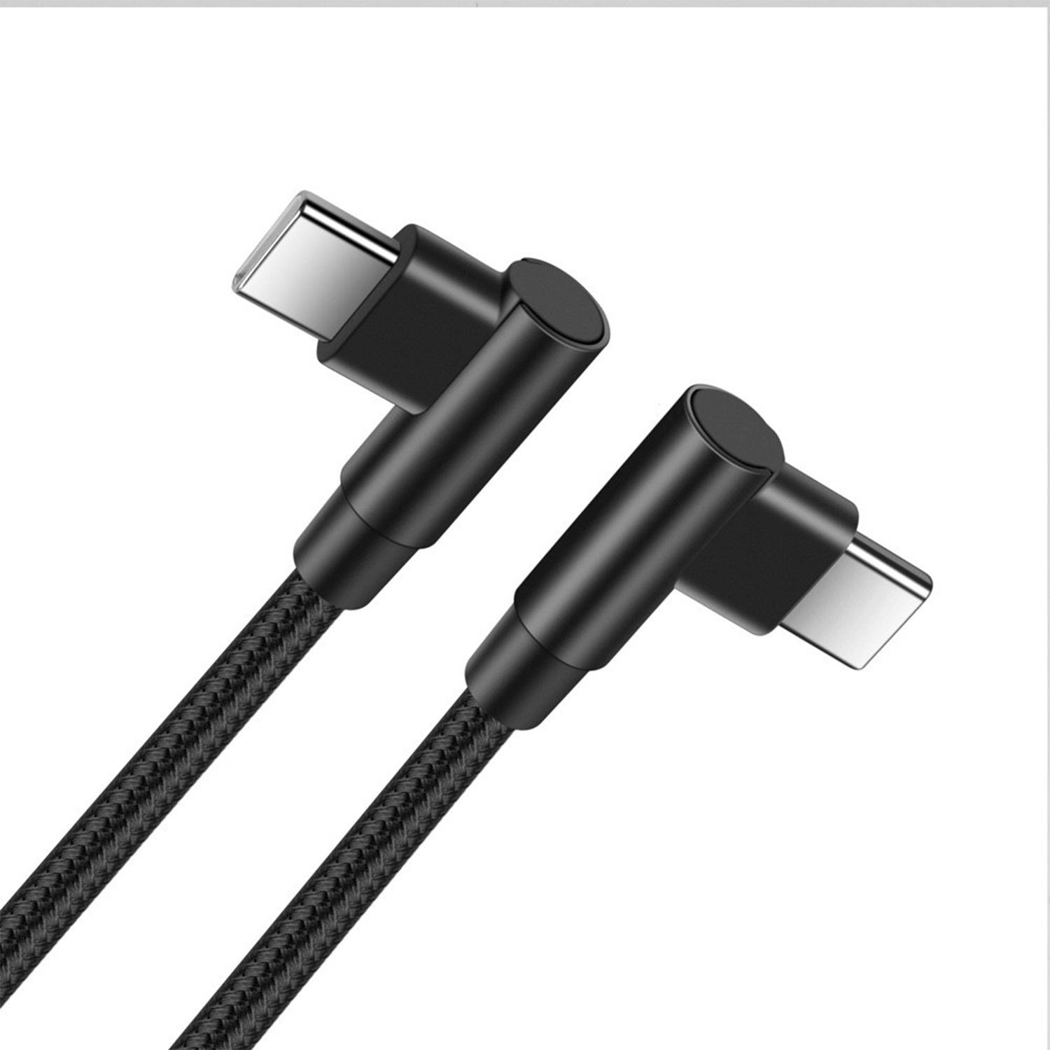 Abgewinkeltes Datenkabel - USB-C auf USB-C 2 m