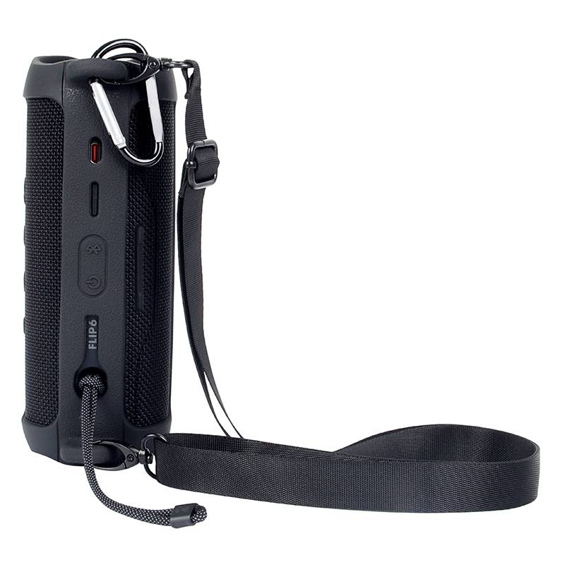 JBL Flip 6 Silikon-Schutzhülle mit Schultergurt Black