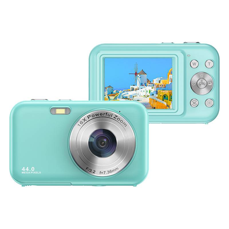 Digitalkamera mit 1080P, 44 MP, 16-fachem Zoom, 2,4-Zoll-Bildschirm Blue