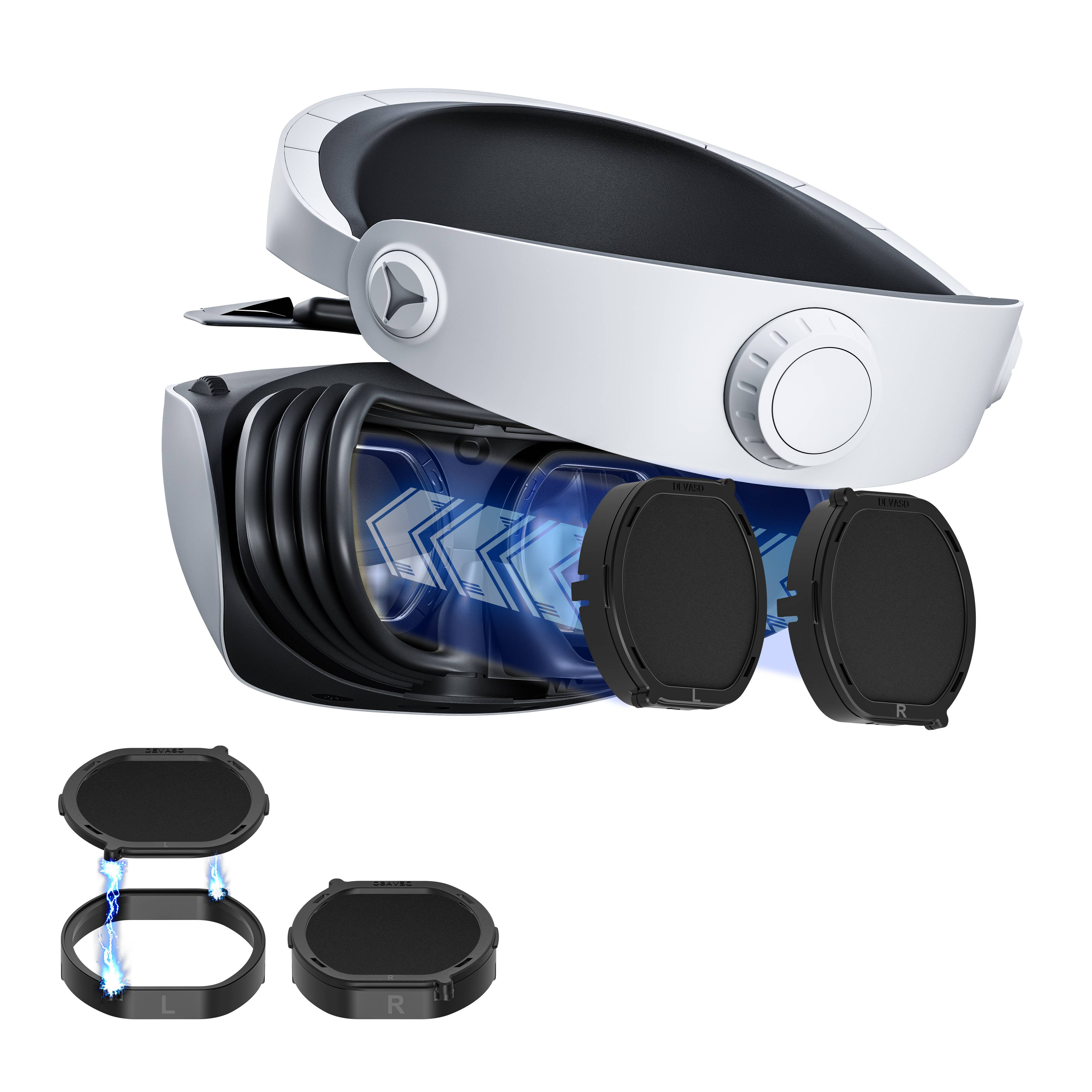 DEVASO PS VR2 Objektivschutz mit Schnellverschluss und magnetischer Befestigung