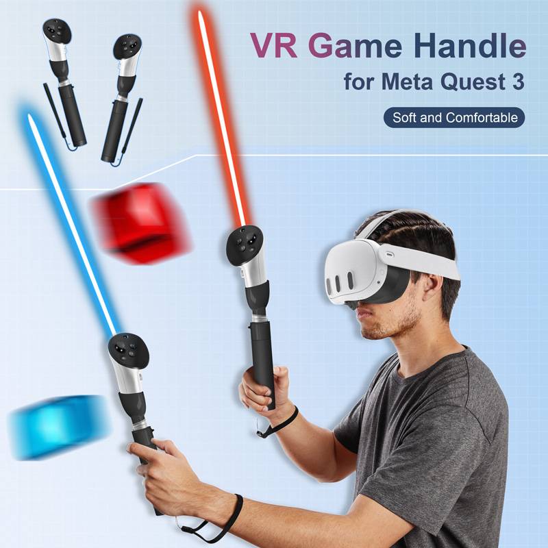 DEVASO Golfschlägergriff für Meta Quest 3 VR – Verbesserter Halt und realistisches Gameplay