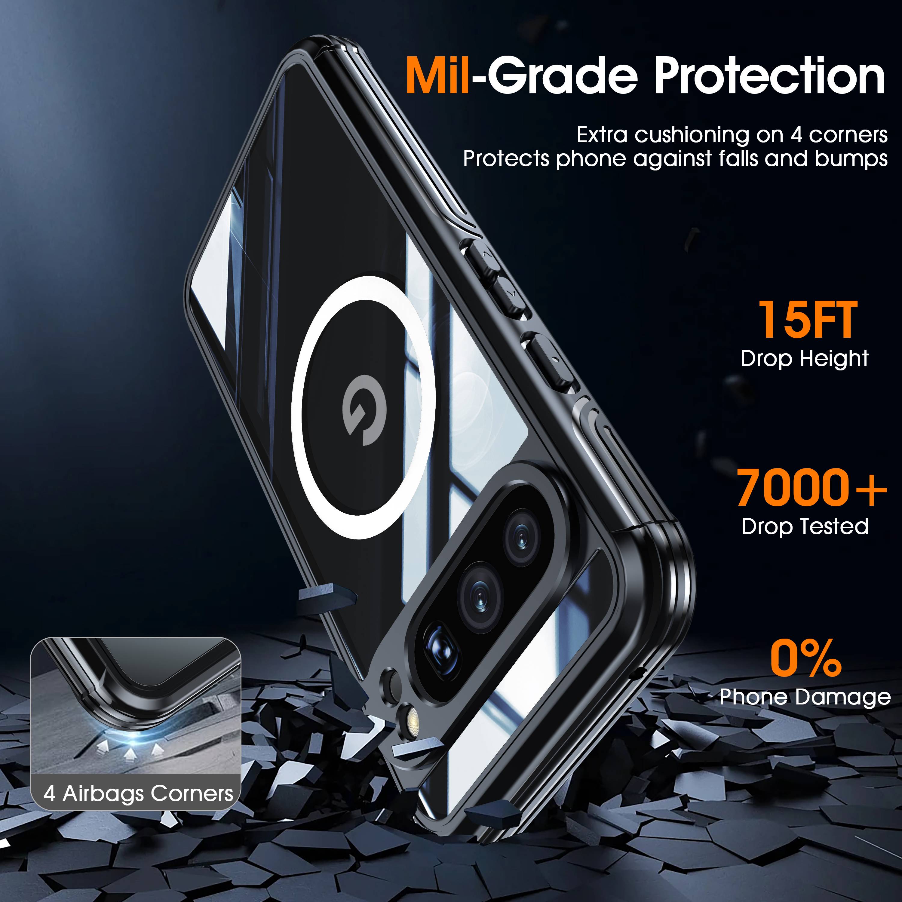 Schutzhülle mit Ständer für Google Pixel 9 Pro XL Black Google Pixel 9 Pro