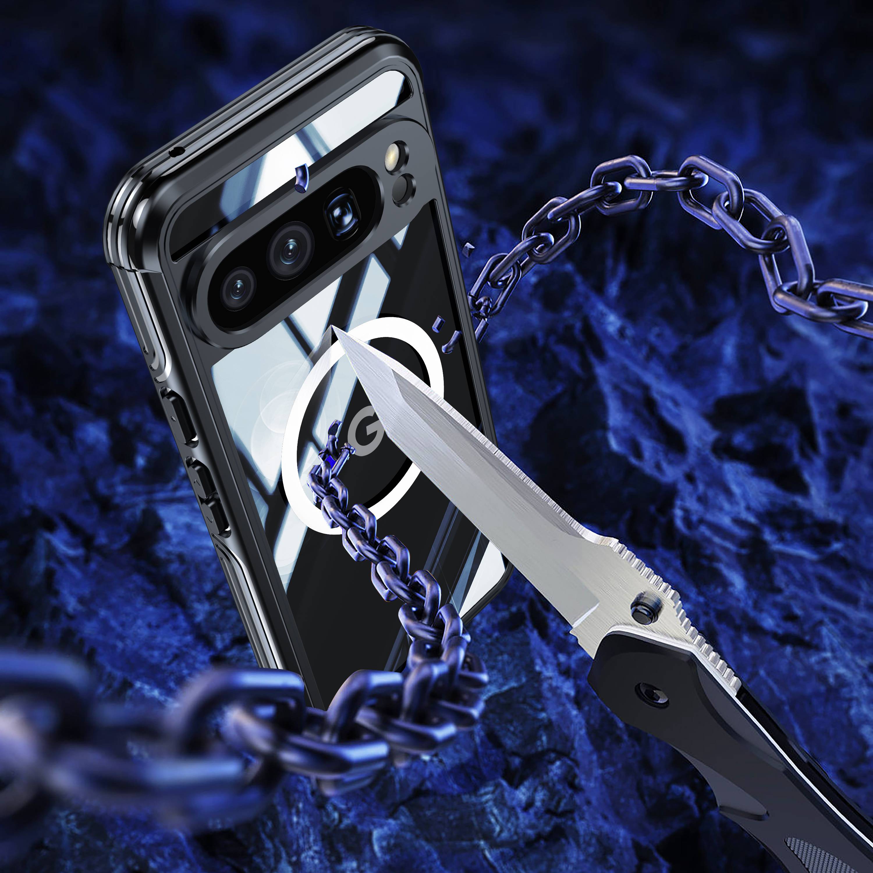 Schutzhülle mit Ständer für Google Pixel 9 Pro XL Black Google Pixel 9 Pro