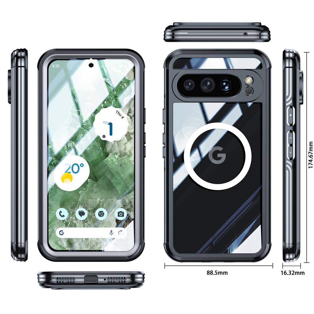 Schutzhülle mit Ständer für Google Pixel 9 Pro XL Black Google Pixel 9 Pro
