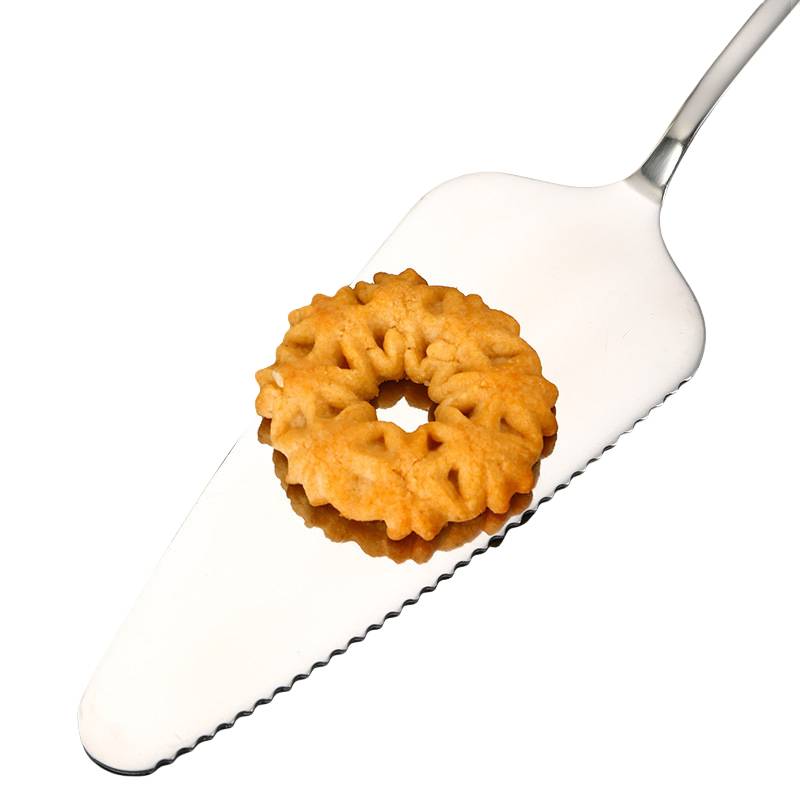 Silbernes Kuchenmesser-Pizzaschaufel-Set