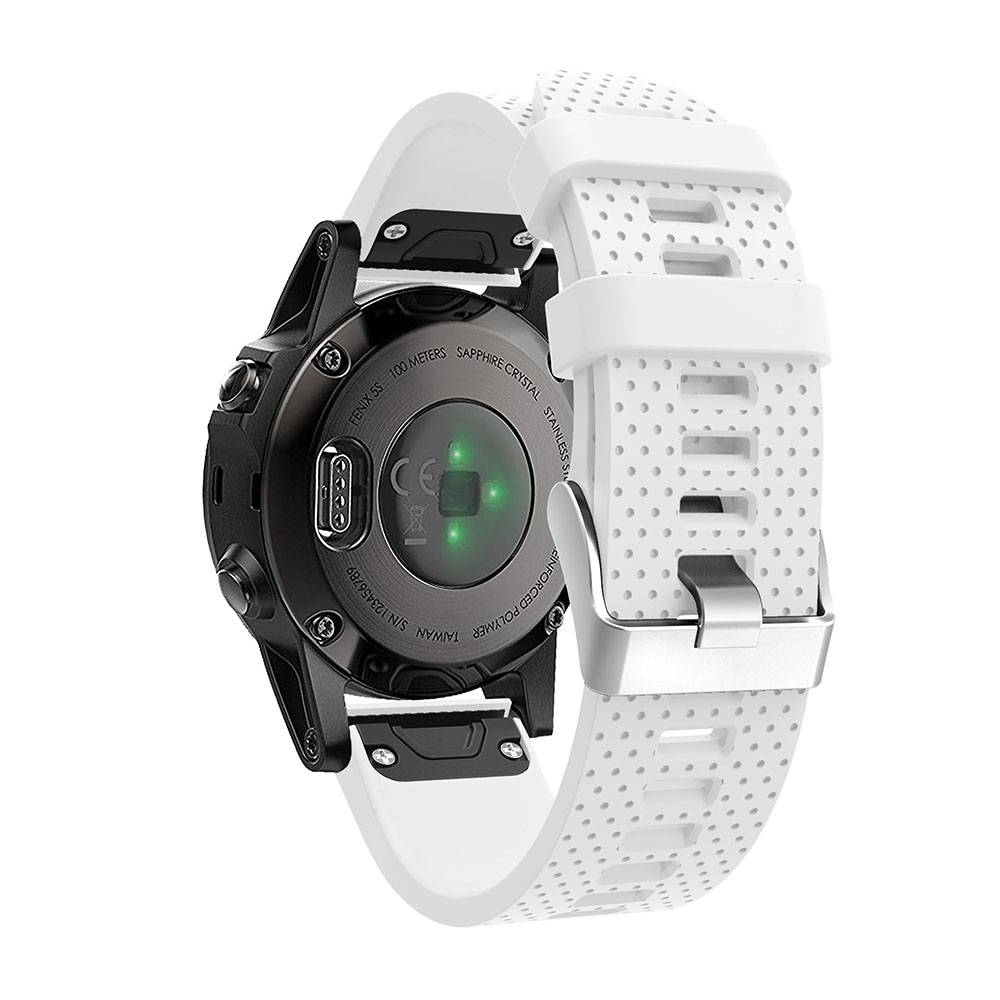 Silikon-Uhrenarmband für Garmin Fenix 5S Plus White