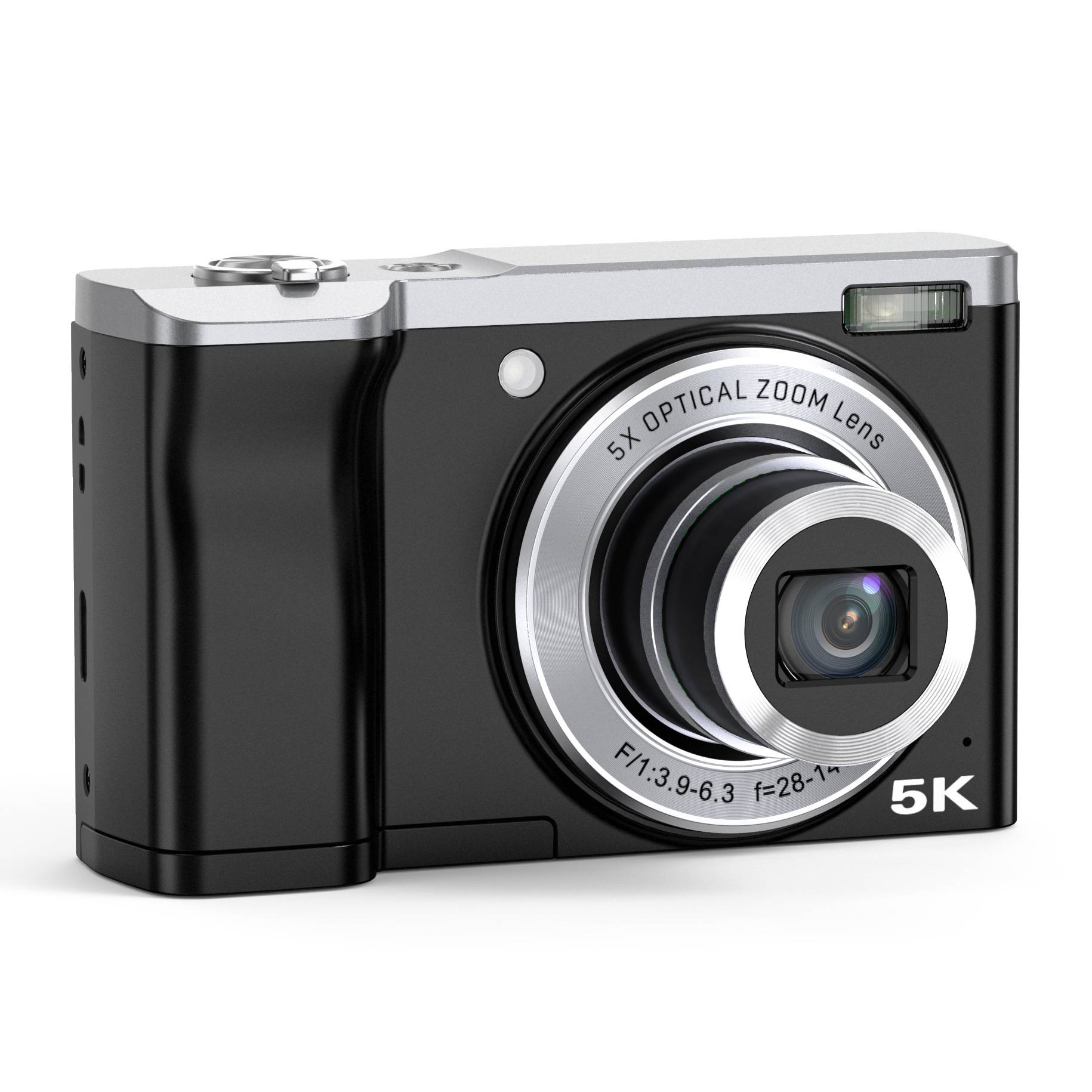 5K-Digitalkamera mit 5-fach optischem Zoom und Anti-Shake-Stabilisierung