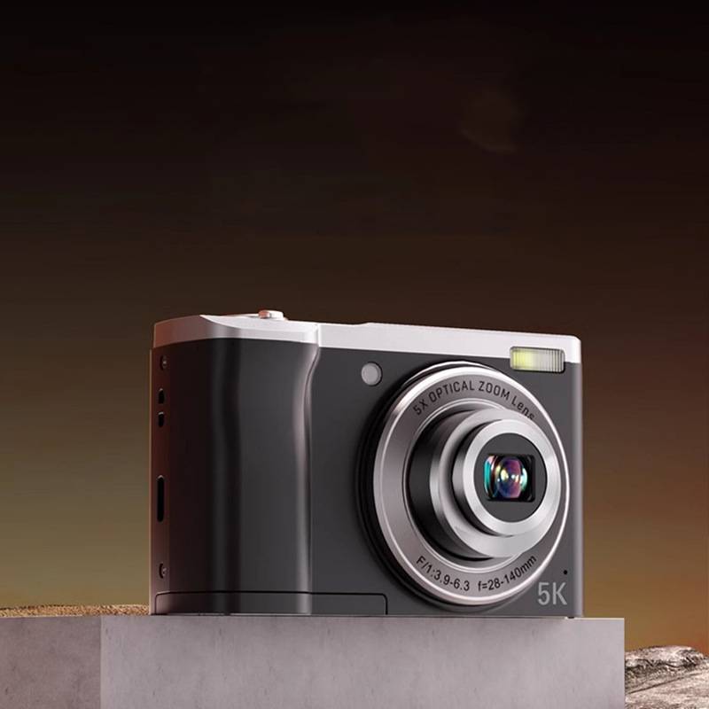 5K-Digitalkamera mit 5-fach optischem Zoom und Anti-Shake-Stabilisierung