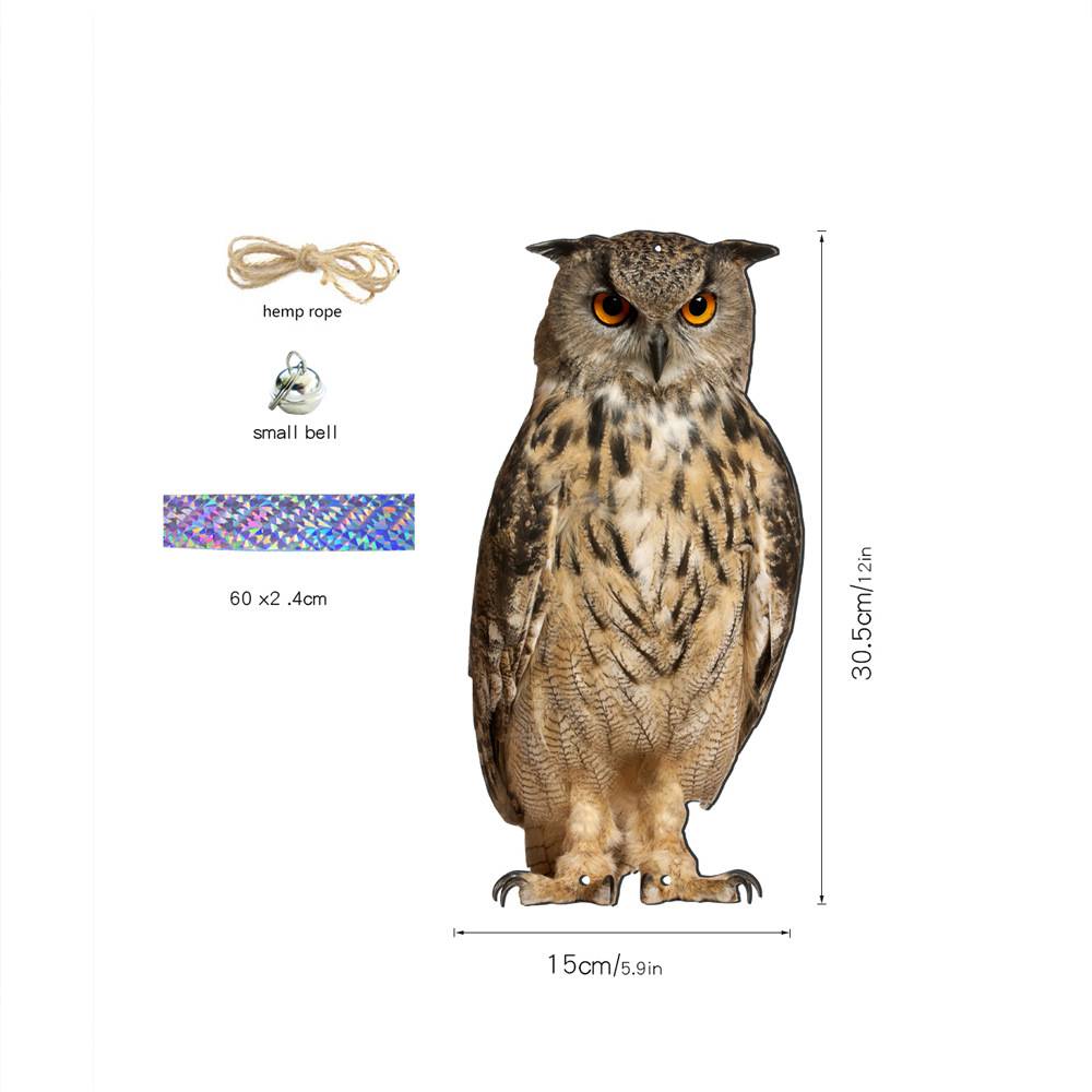 Eulen-Vogelabwehr-Glockenanhänger
