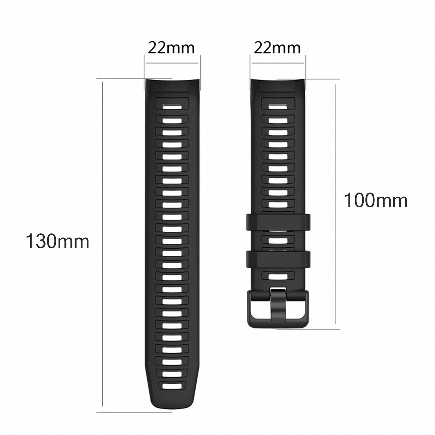 Silikonarmband für Garmin Instinct/Esports/Tide/Solar Black