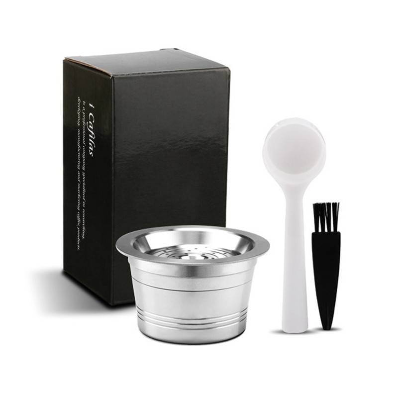 Kaffeekapseln Cafissimo Kapseln Nachfüllbarer Kaffeepadhalter Filter Silver