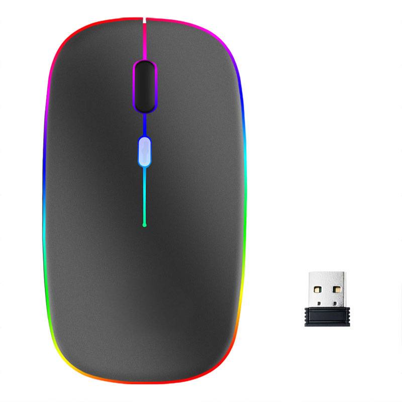 Kabellose Bluetooth-Maus, USB-Aufladung SilverGrey