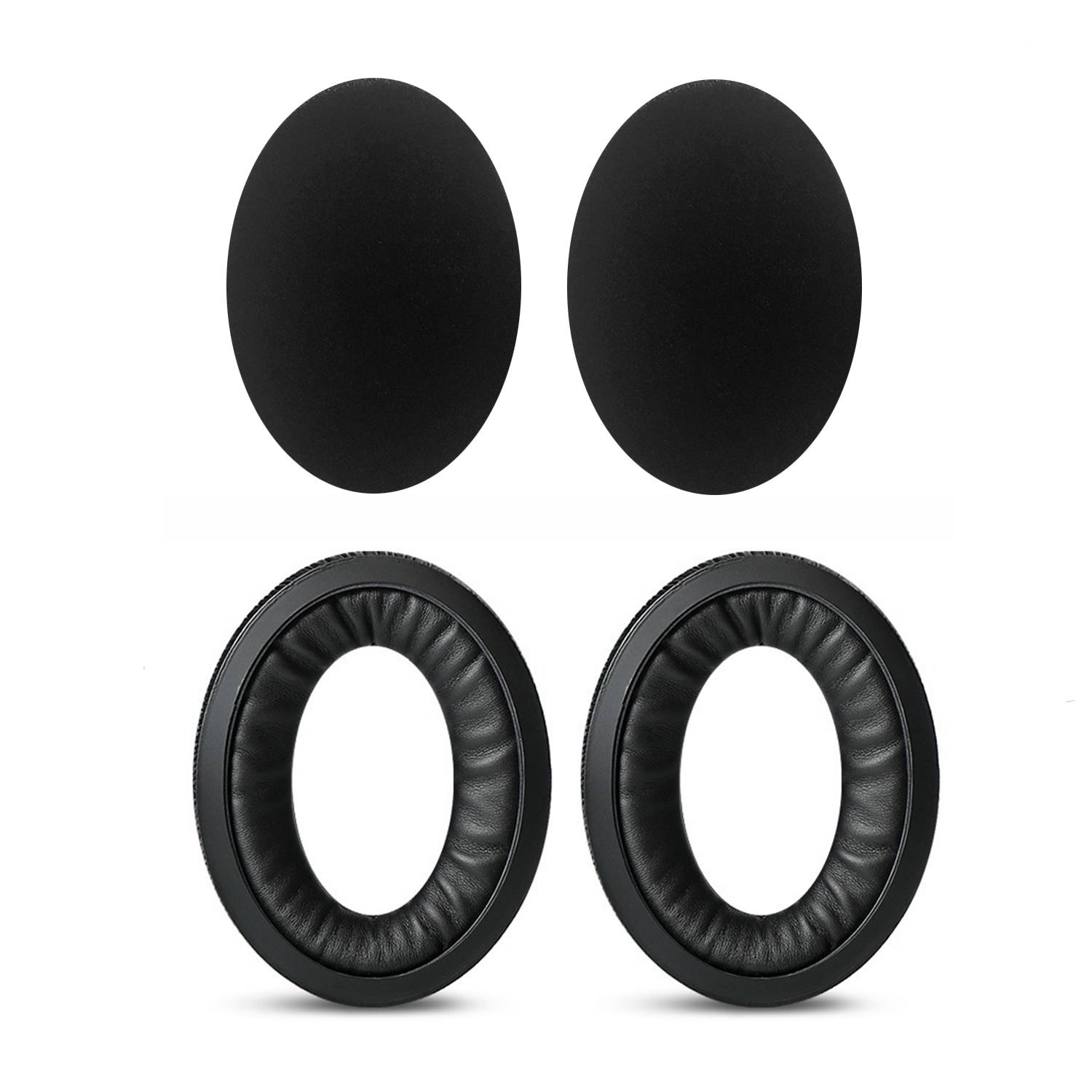 Ersatz-Ohrpolster für Sennheiser HD598, HD599, HD569, HD515, HD595, HD558 Black