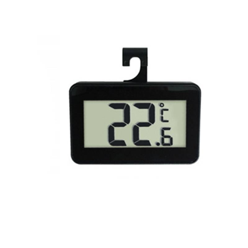 Digitales Mini-Kühlschrankthermometer mit Haken Black