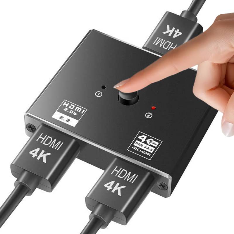 HDMI 2.0 Switch 2 in 1 out 4K HDMI Splitter 1 in 2 out