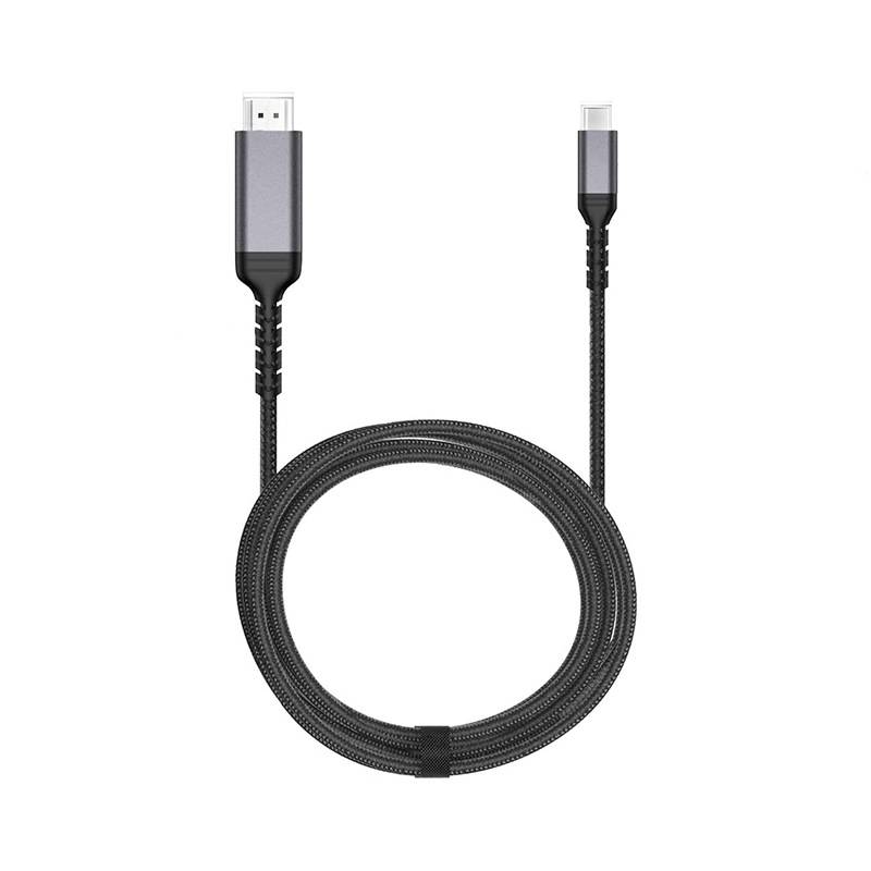 4K 60Hz Adapterkabel USB C auf HDMI Kabelkonverter Black 200 x 0.93 cm 2