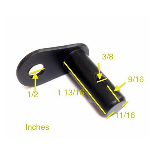 B-Lock Schnalle für Fahrradanhänger Black