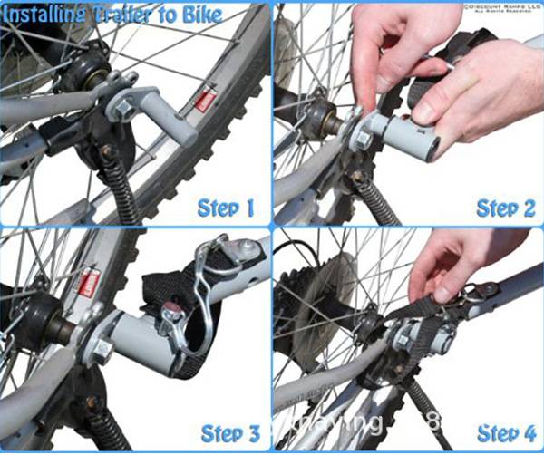 B-Lock Schnalle für Fahrradanhänger Black
