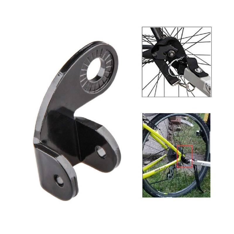 Anhängerkupplung für Fahrräder mit C-Lock-Schnalle Black