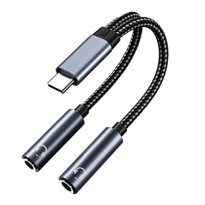 USB-C-zu-Dual-3,5-mm-Audio-Adapterkabel Black