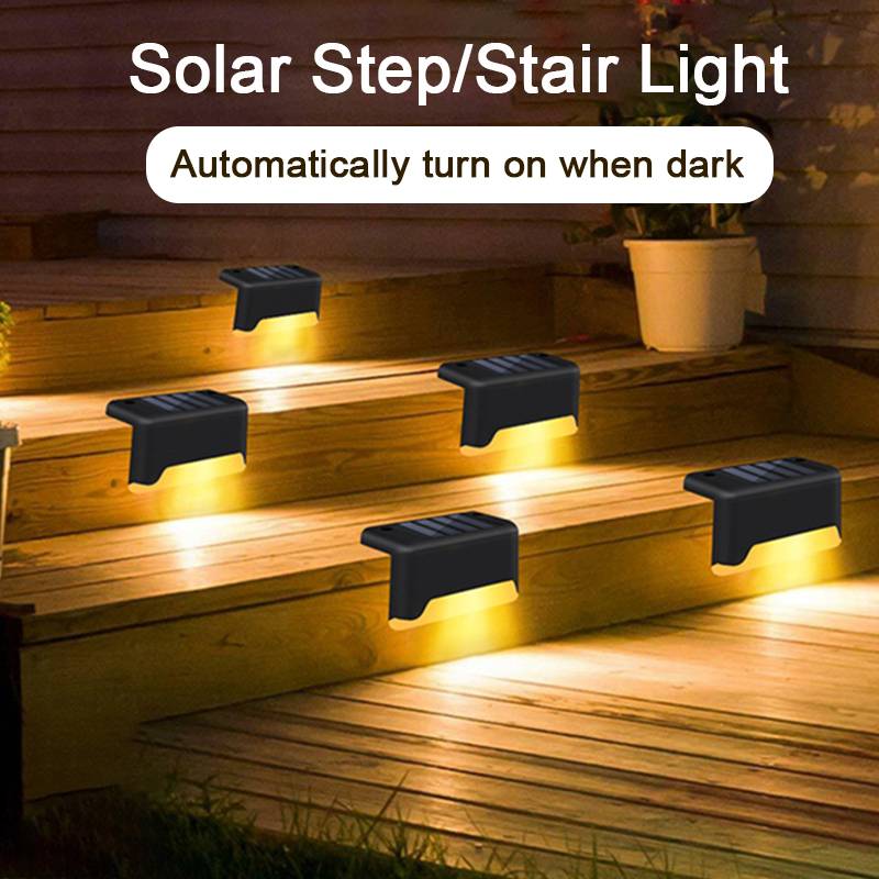 Automatische Solarleuchten, 4er-Pack Black