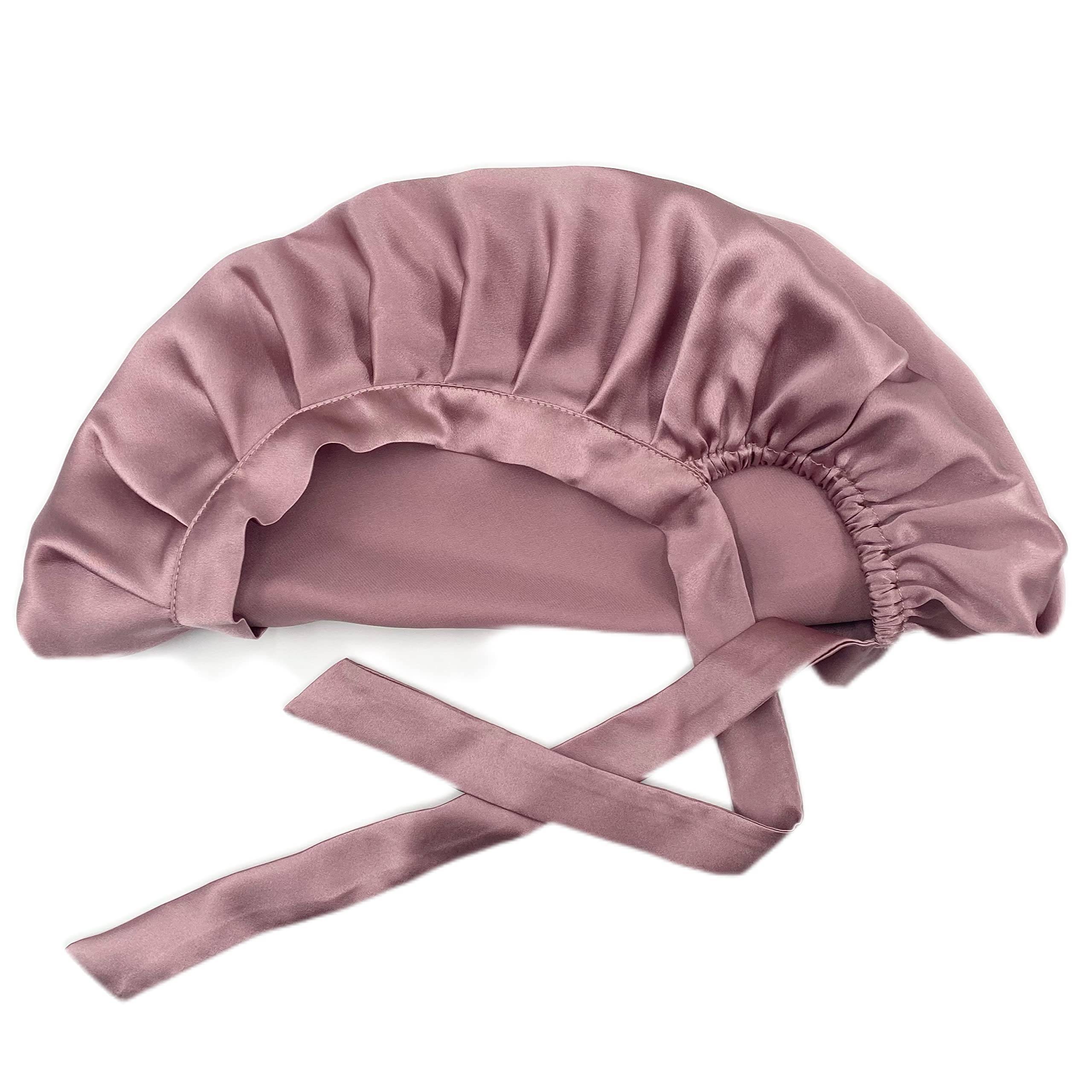 Schlafmütze / Nachtmütze aus seide Pink