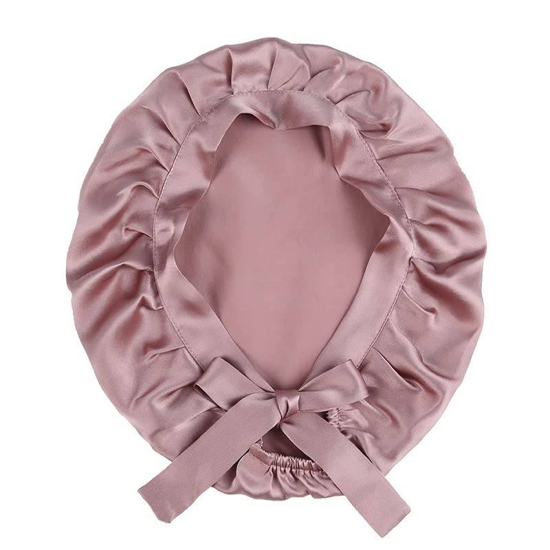 Schlafmütze / Nachtmütze aus seide Pink