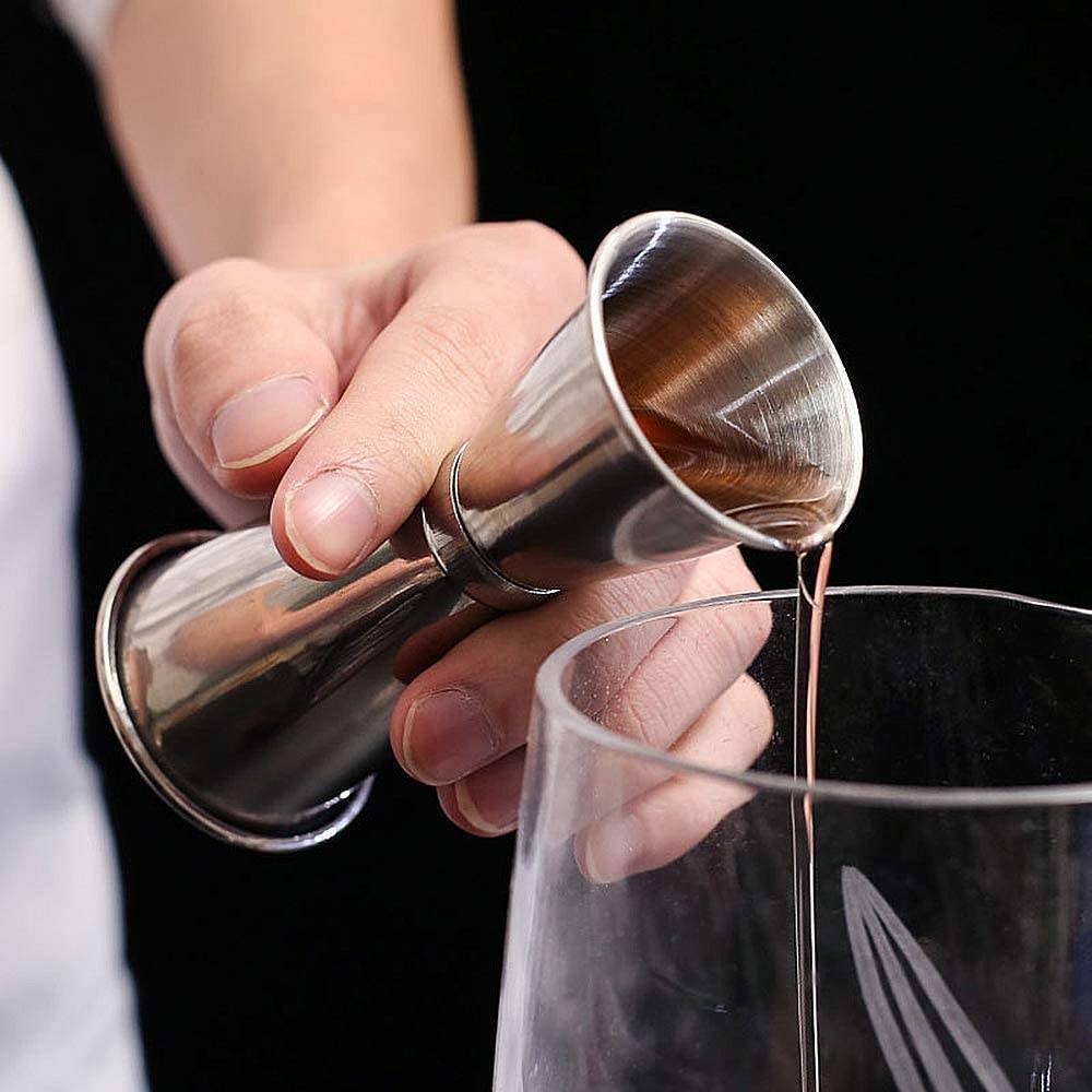 Cocktail-Set mit Shaker und Zubehör Edelstahl 10-teilig