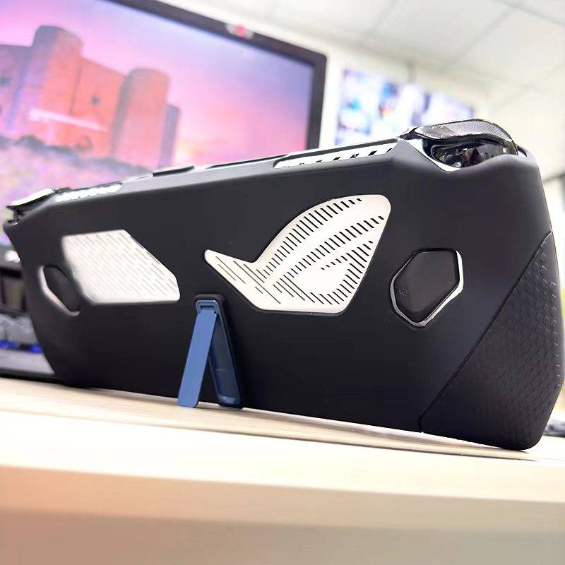 Schutzhülle für die ASUS Rog Ally-Spielekonsole mit integriertem Ständer Black