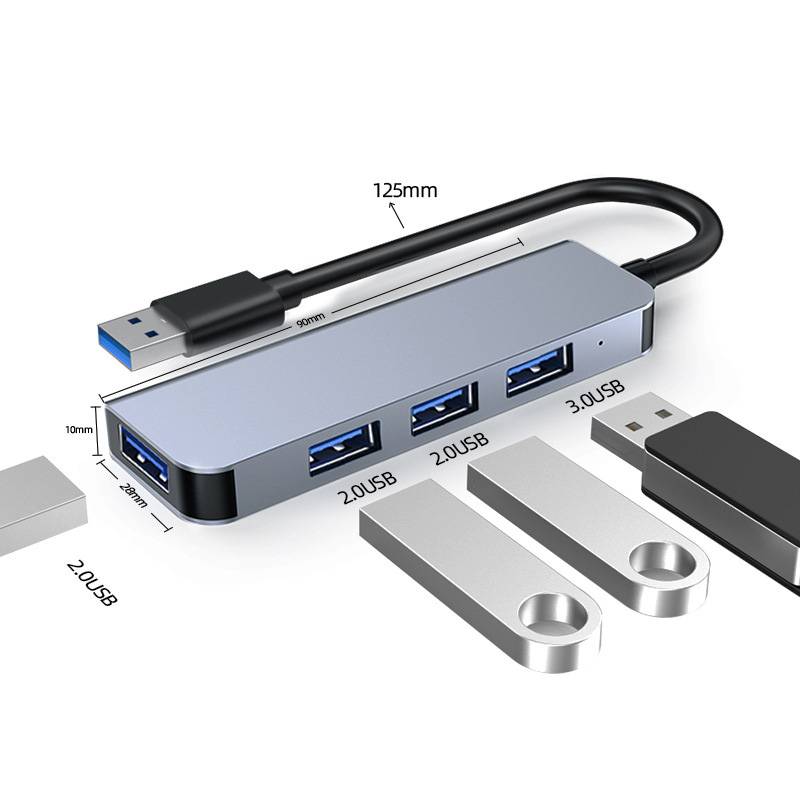 USB-Hub mit 1 USB3.0-Port und 3 USB2.0-Ports