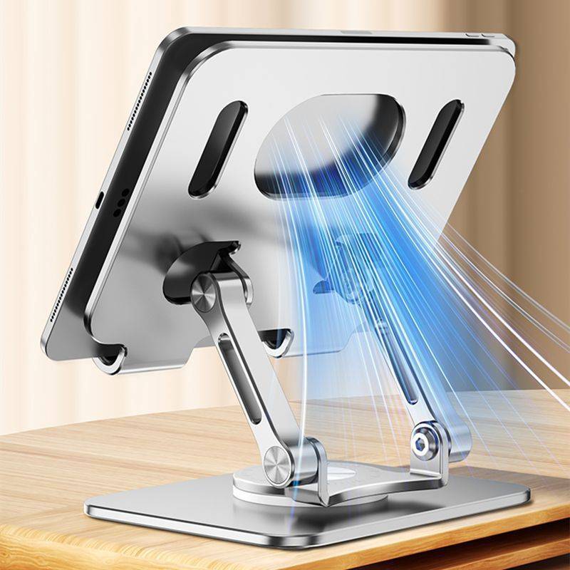 Tragbarer und um 360 Grad drehbarer Tablet-Ständer Silver