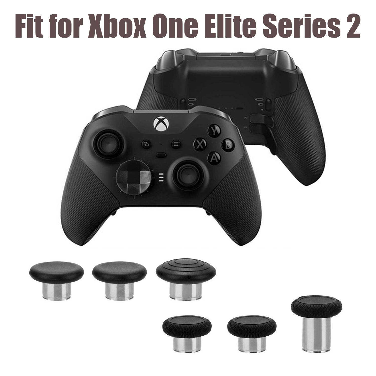 Daumentasten für Gamecontroller für Xbox One Elite Series 2 6er-Pack Black