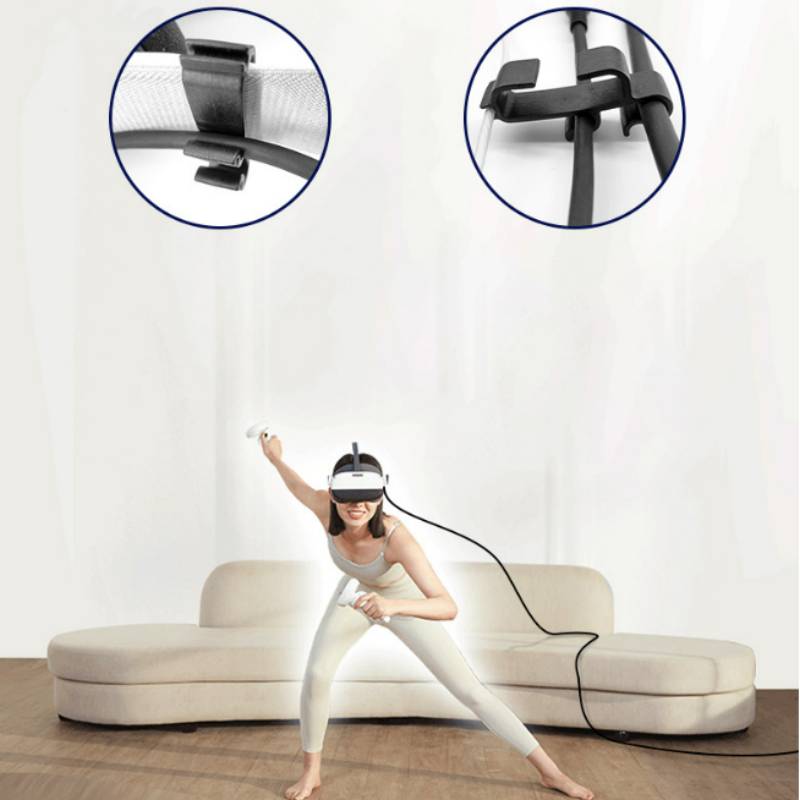 Kabelklemme Kabelhalter für Oculus Quest 2 Neo 3 VR Black
