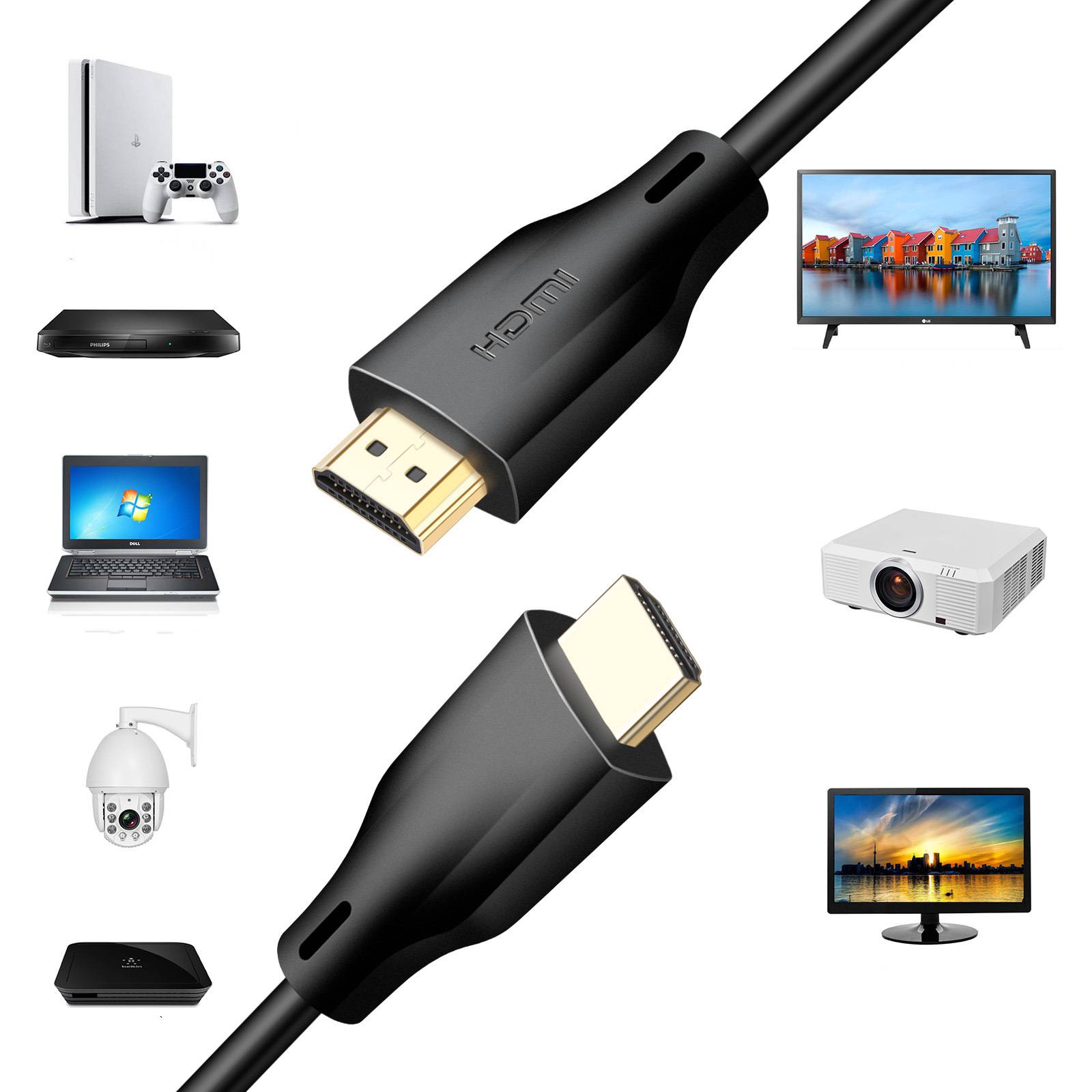 HDMI-Kabel 8K/60Hz, 4K/120Hz HDMI 2.1 Black 3 m