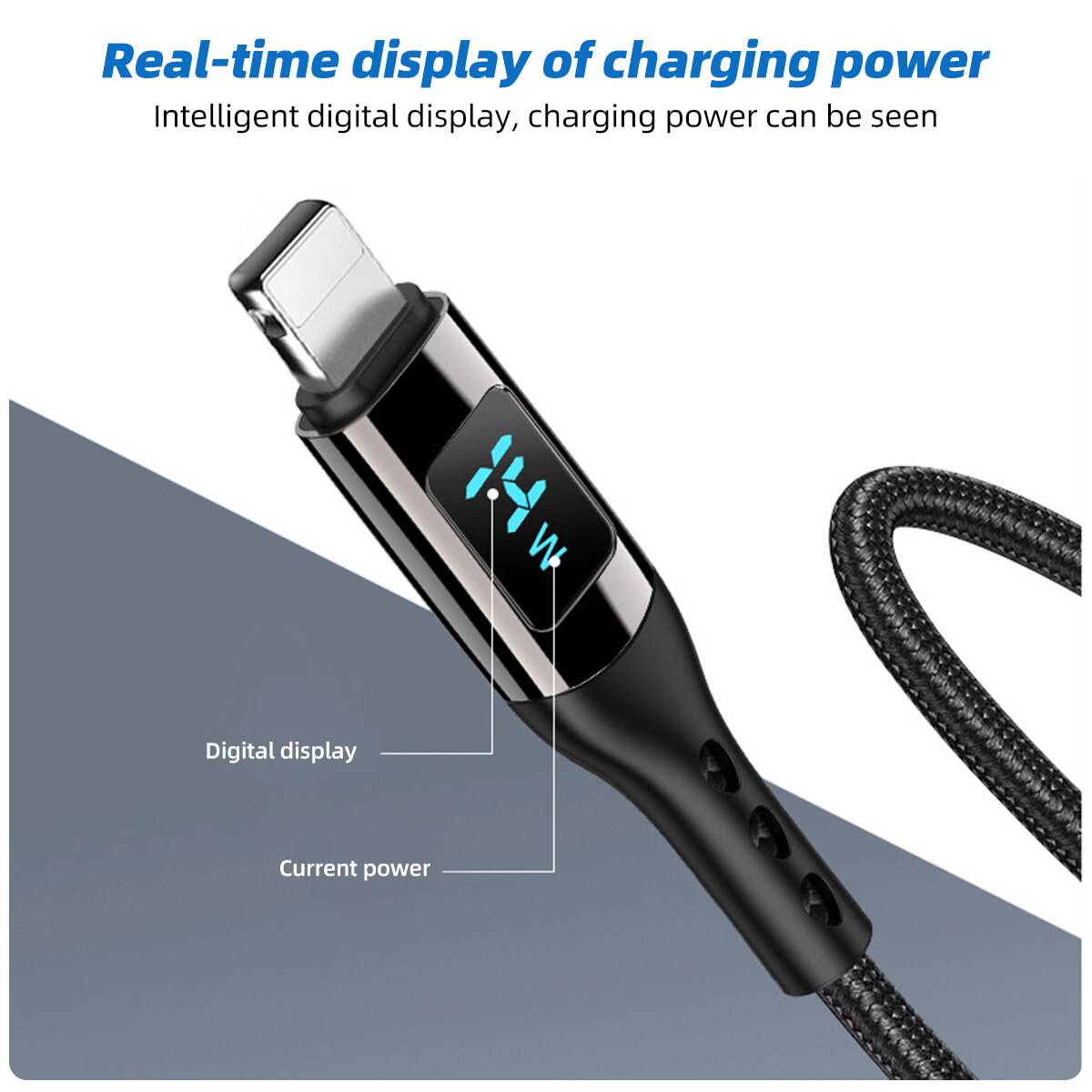 USB-C PD Schnellladekabel 100 W Black 1 m