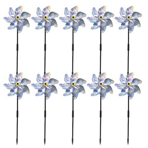 Windspinner / Reflektierende Vogelscheuchen 10-Pack