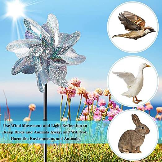 Windspinner / Reflektierende Vogelscheuchen 10-Pack