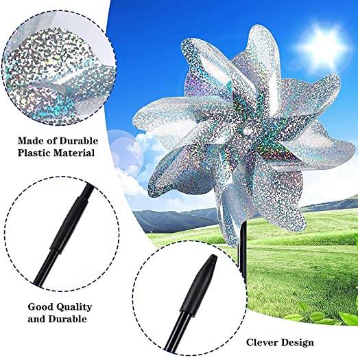 Windspinner / Reflektierende Vogelscheuchen 10-Pack