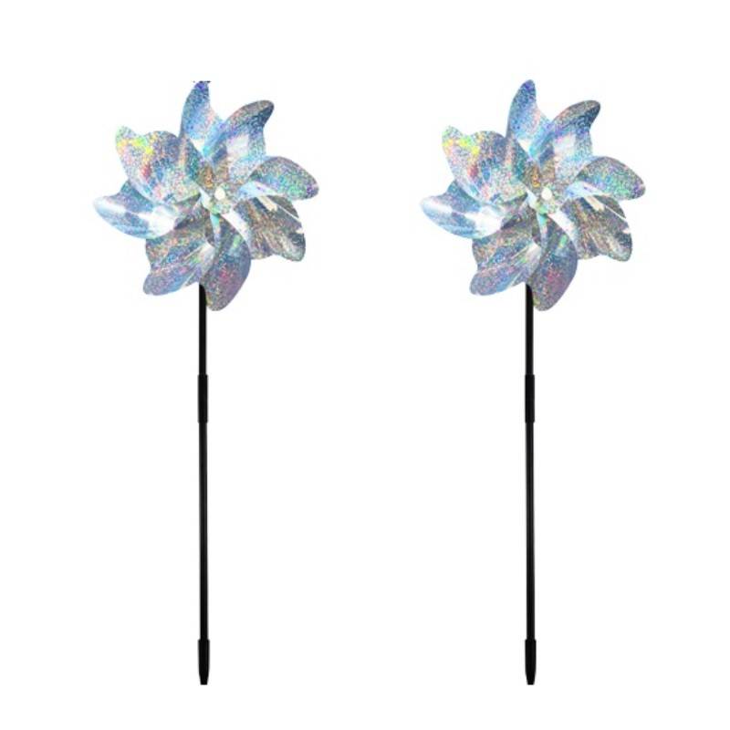 Windspinner / Reflektierende Vogelscheuchen 2-pack