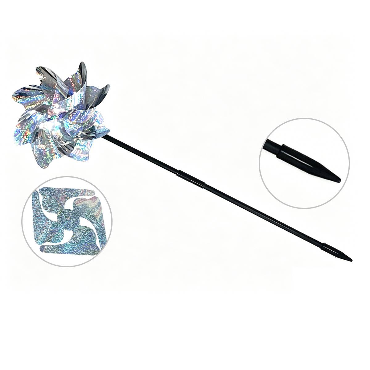 Windspinner / Reflektierende Vogelscheuchen 2-pack