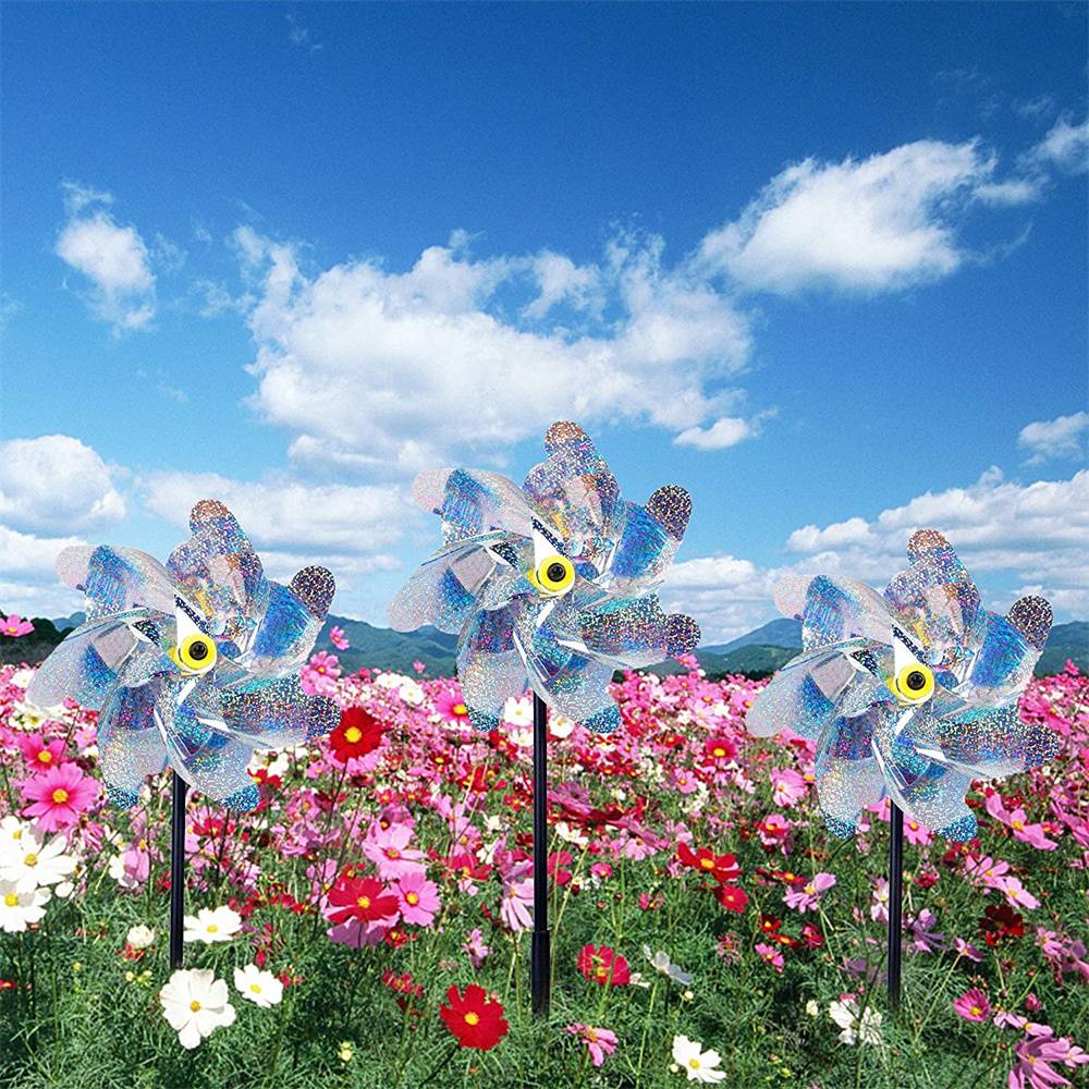 Windspinner / Reflektierende Vogelscheuchen 2-pack